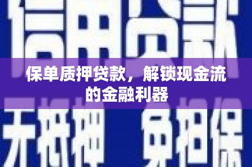 成华保单质押贷款，解锁现金流的金融利器