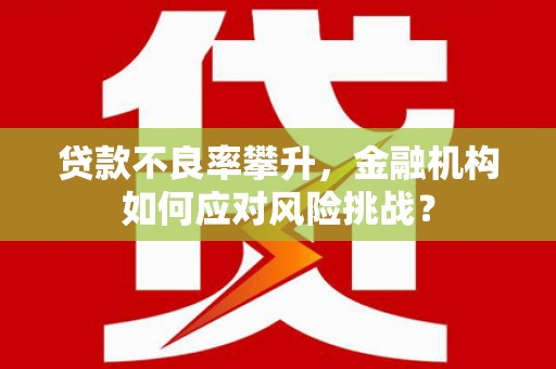 三沙贷款不良率攀升，金融机构如何应对风险挑战？