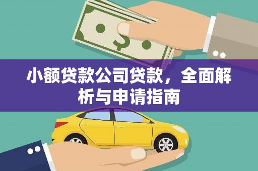 丰满小额贷款公司贷款，全面解析与申请指南