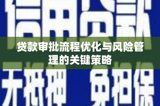合山贷款审批流程优化与风险管理的关键策略