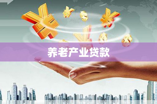 南投养老产业贷款