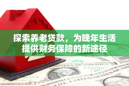 灵石探索养老贷款，为晚年生活提供财务保障的新途径