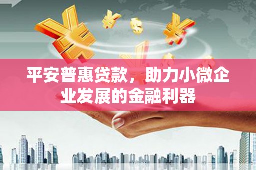 万秀平安普惠贷款，助力小微企业发展的金融利器