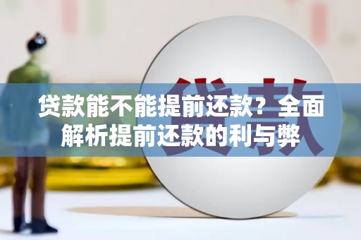 岱岳贷款能不能提前还款？全面解析提前还款的利与弊