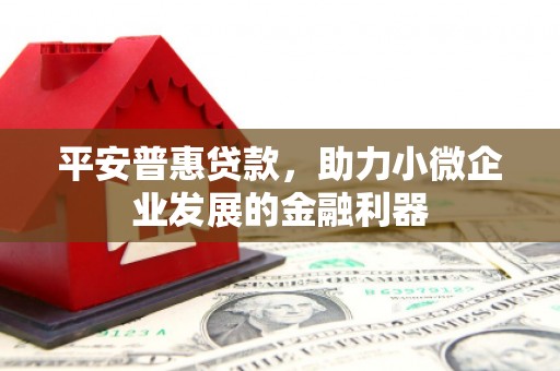 华阴平安普惠贷款，助力小微企业发展的金融利器