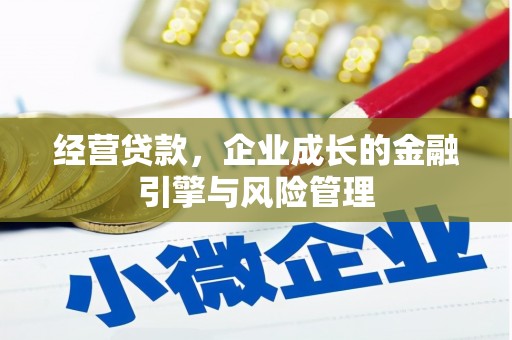 榆树经营贷款，企业成长的金融引擎与风险管理